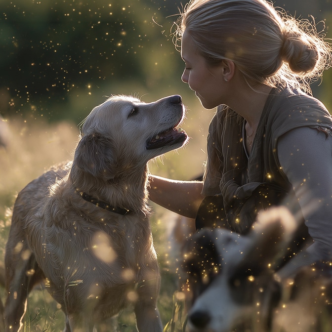 Clean dog walker website design about us