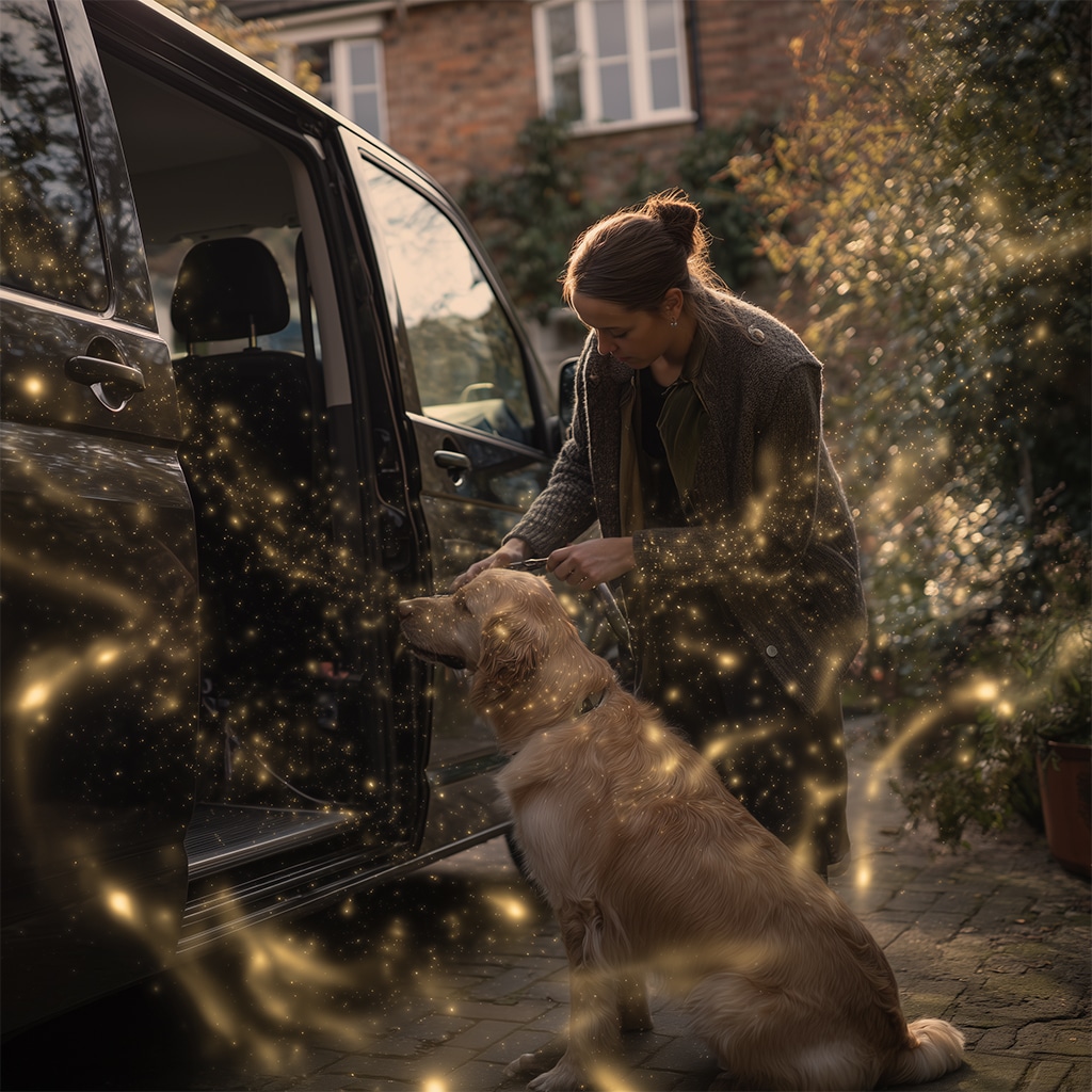 Clean dog walking website design collection