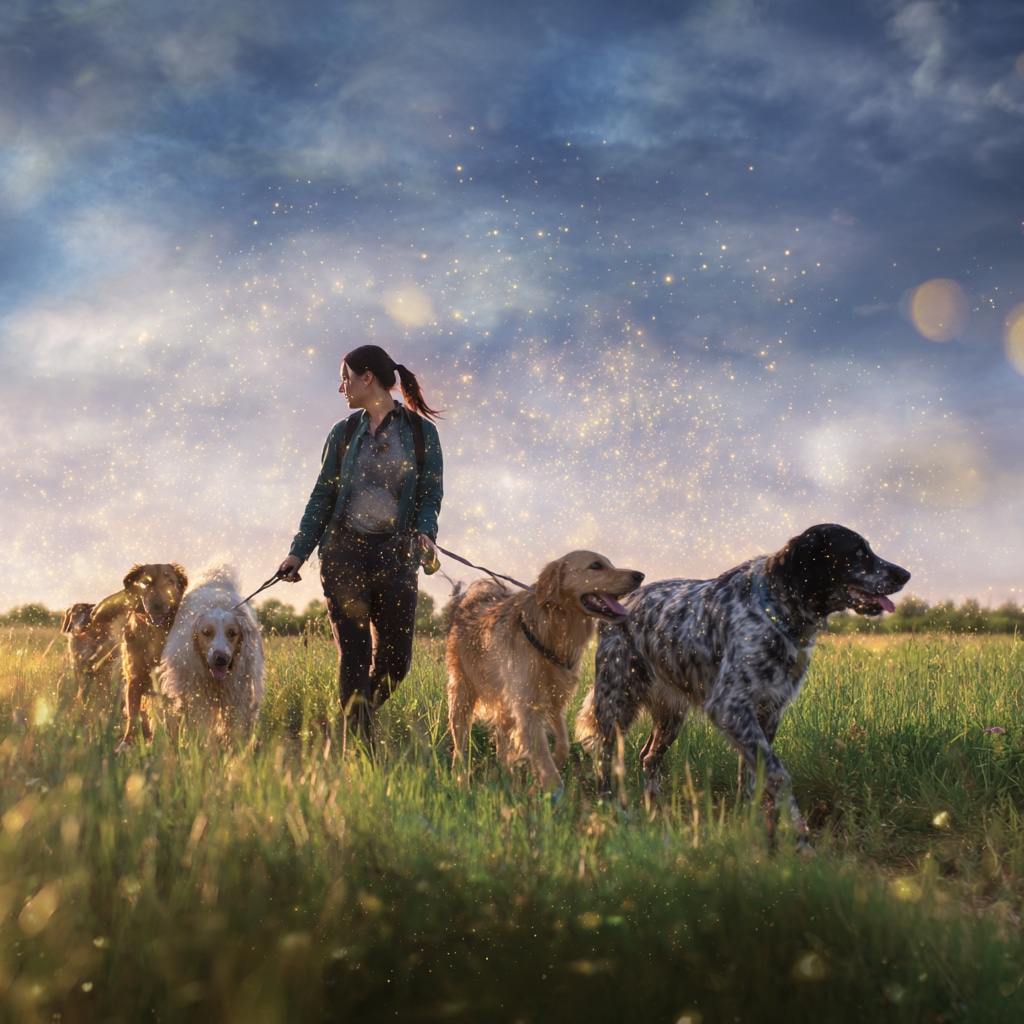Clean website design dog walker services