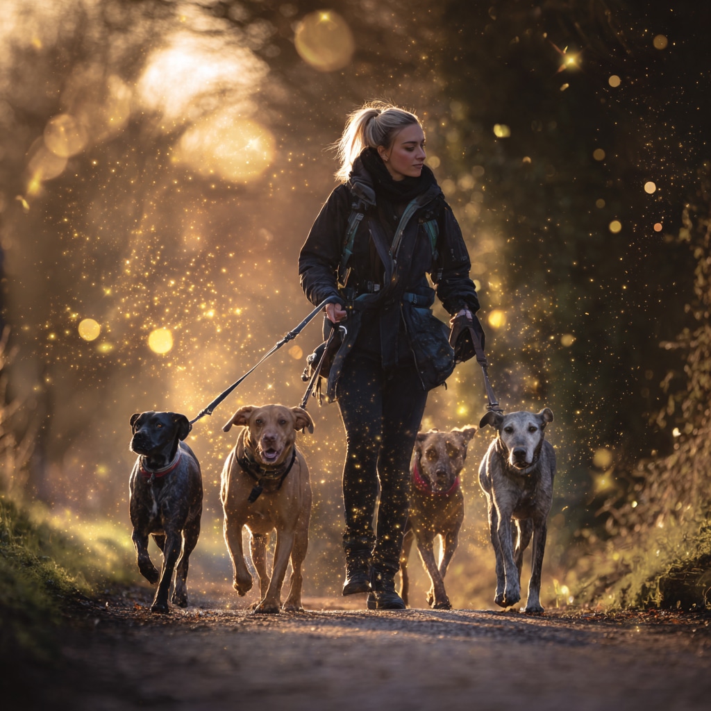 Clean website design for dog -walkers