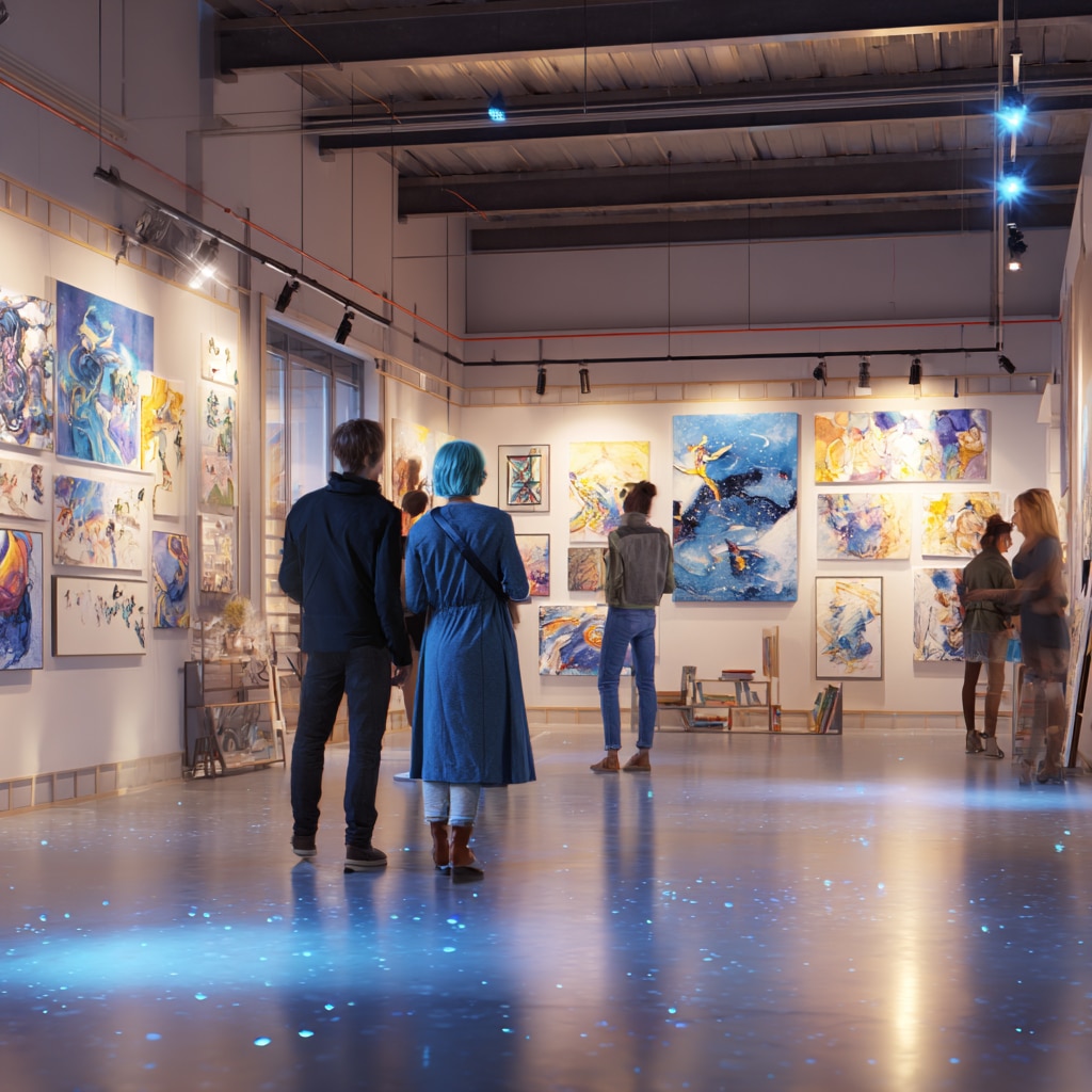 Clean website design art galleries