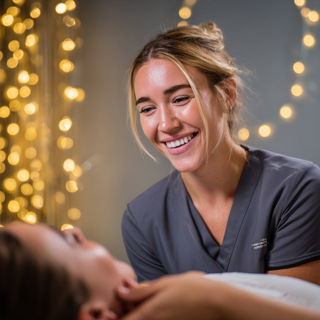 Clean website design demo beautician staff