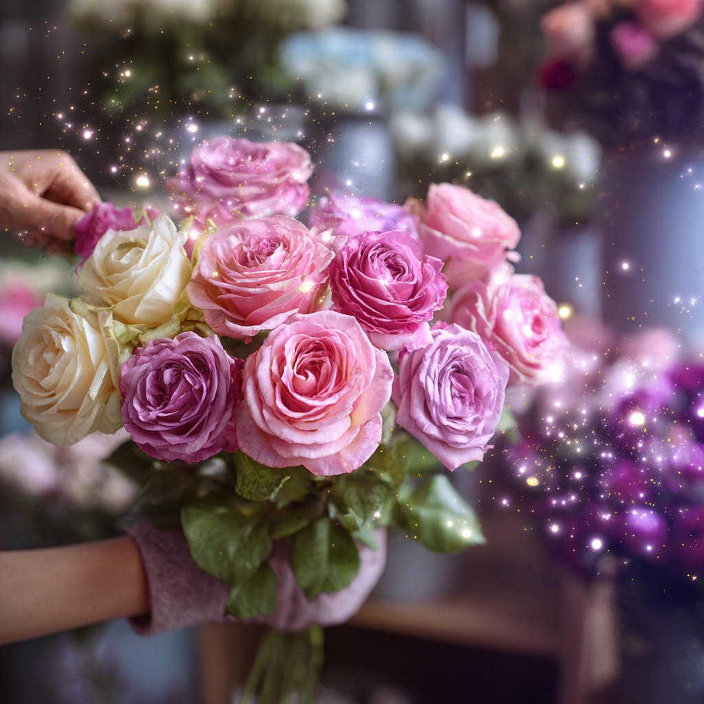 Clean website design for florists