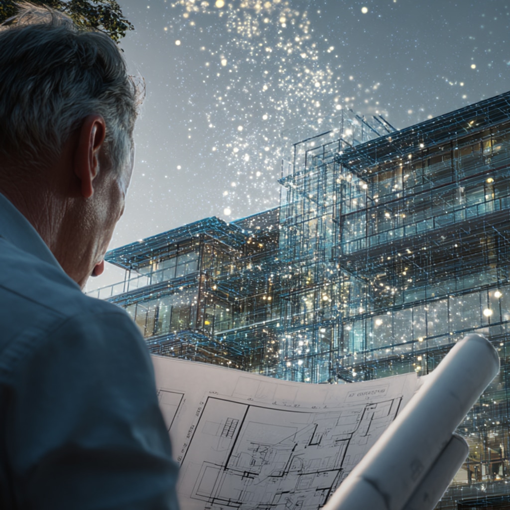 Dark website design for architects example image