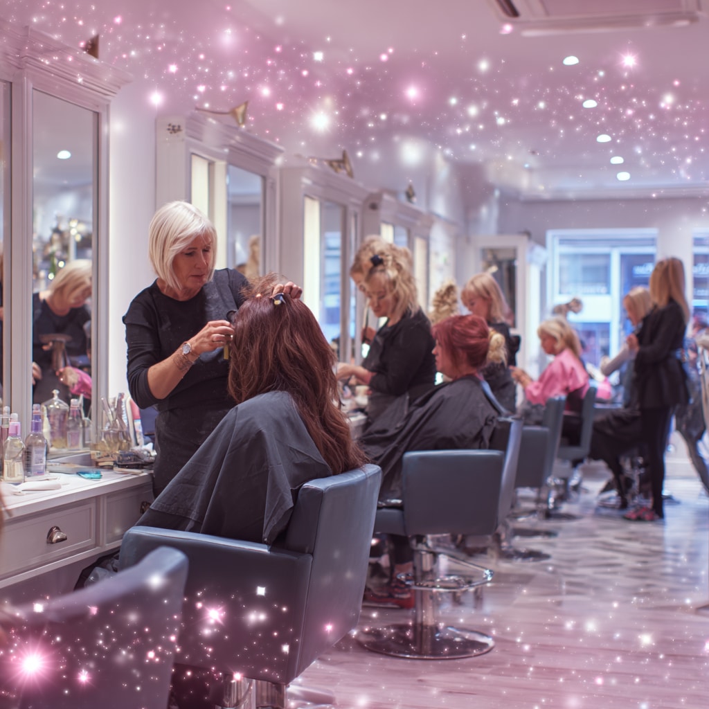 Dark website design hairdressing services