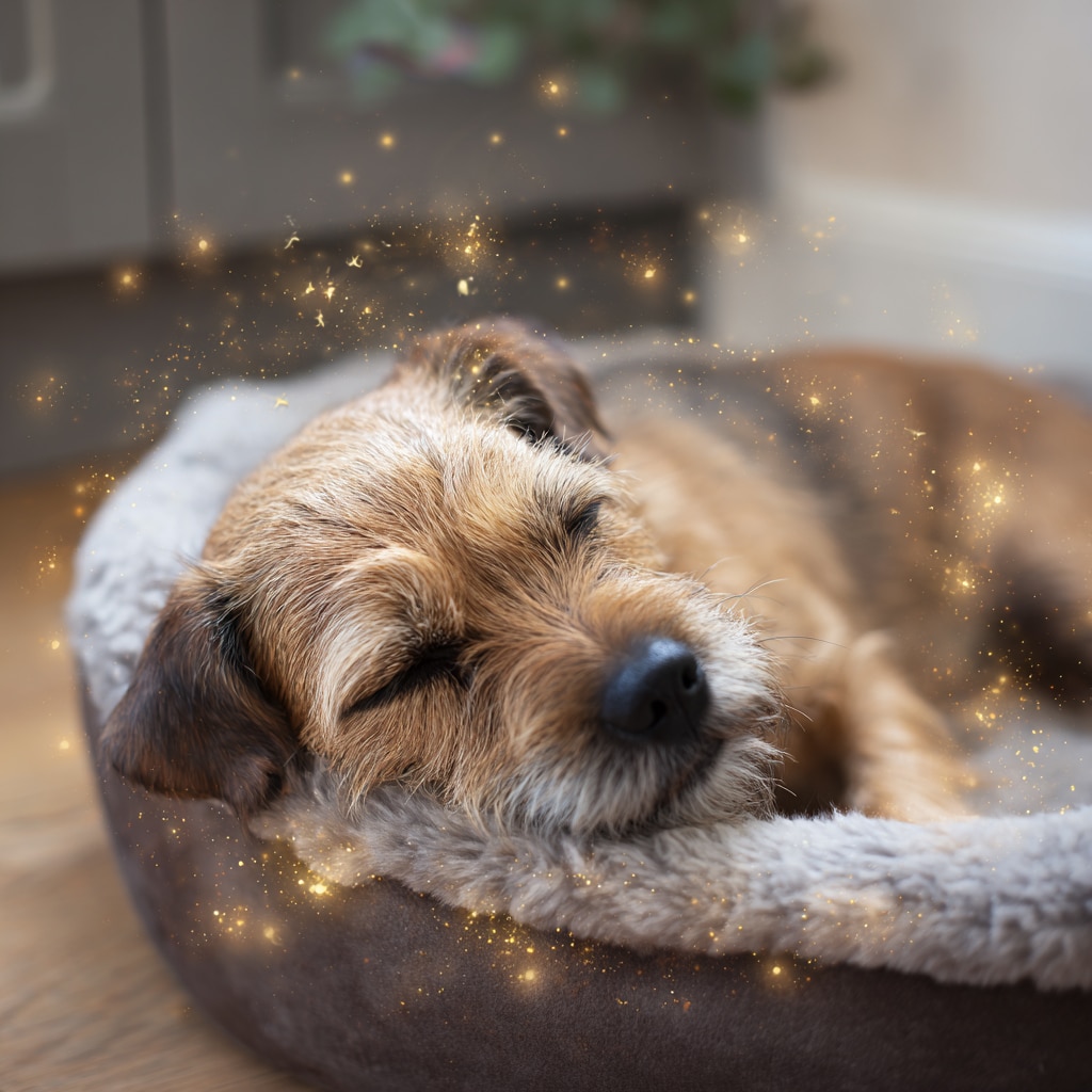 Grid dog walker website design sleeping dog