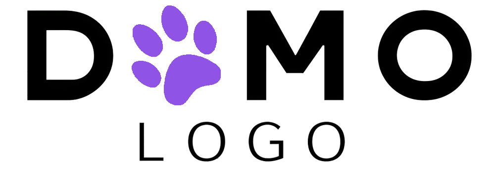 Popular dog walker website design logo