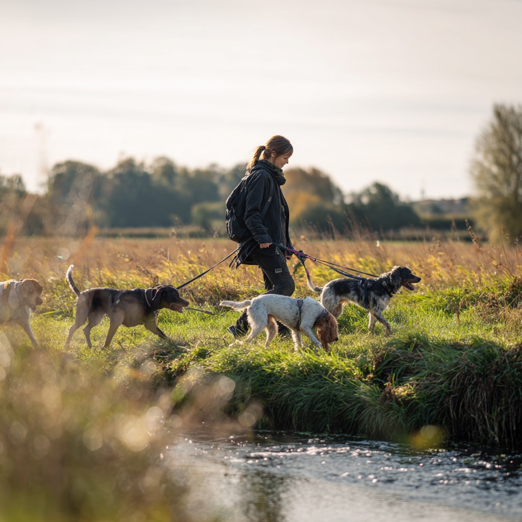 Vibrant website design dog walking local services