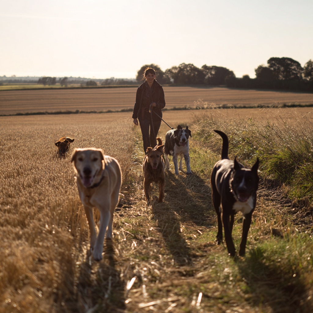 Vibrant website design local dog walker services