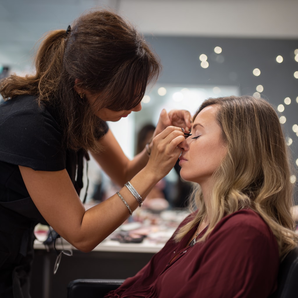 Vibrant website design makeup services