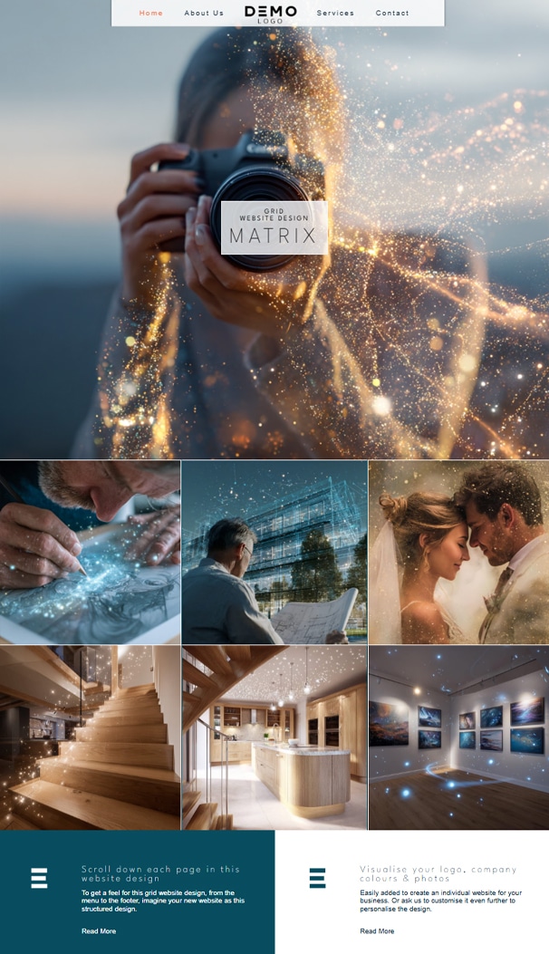 Matrix website design packages for sale